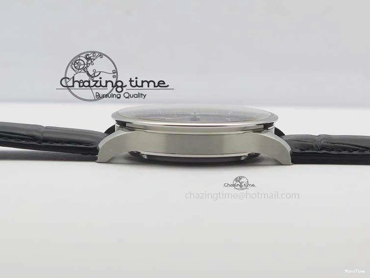 MIROTIME 0517 Reliable Portuguese IW371447 ZF 1:1 Best Edition SS Black Dial On Black Leather Strap A79350 V 7274